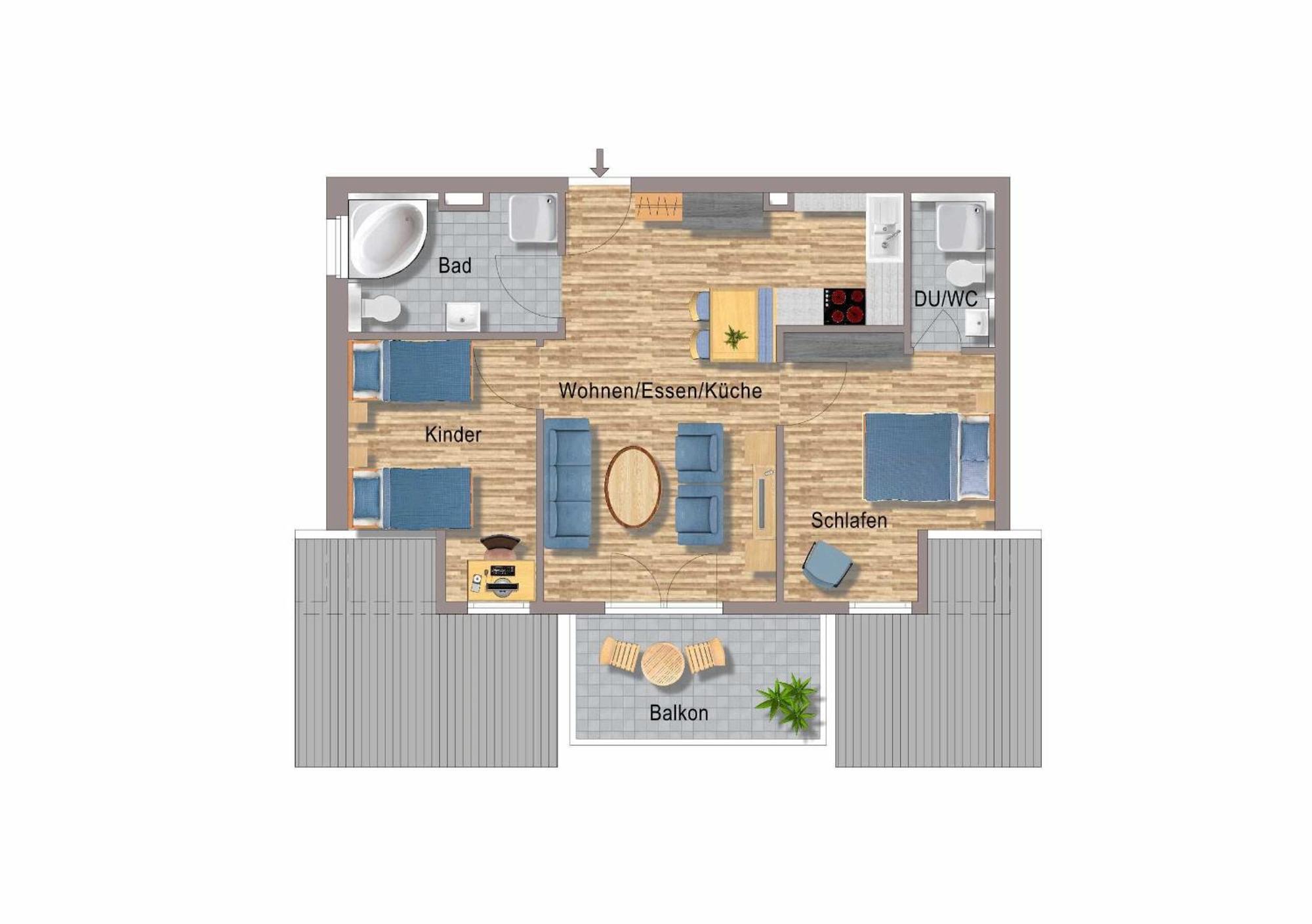 דירות פלדברג H&P Touristik Residenz Grafenmatt Gra-3-1 מראה חיצוני תמונה